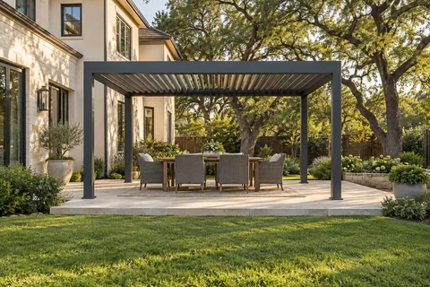 Louvered pergolas