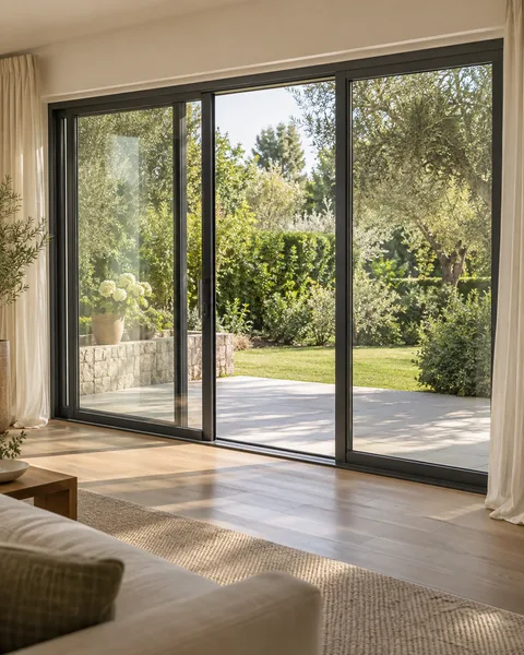 Sliding glass doors